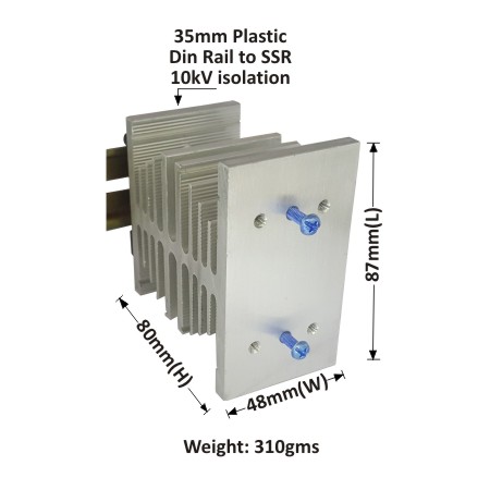 UNI HEAT SINK "B - 48" + DIN RAIL