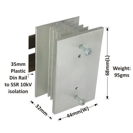 UNI HEAT SINK "G-68" + DIN RAIL