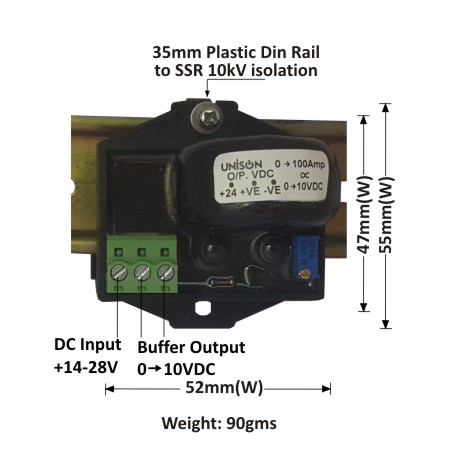 CT 0-100AMP PROPORTIONAL 0-10 VDC WITH BUFFER