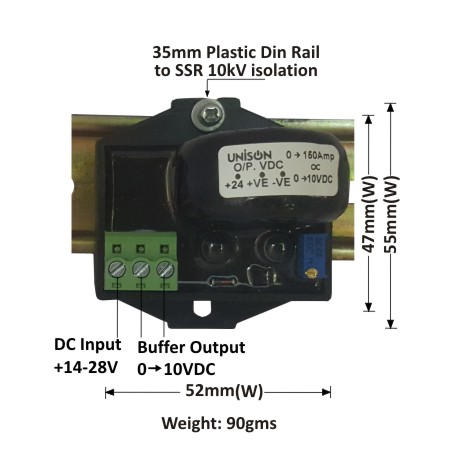 CT 0-150AMP PROPORTIONAL 0-10 VDC WITH BUFFER