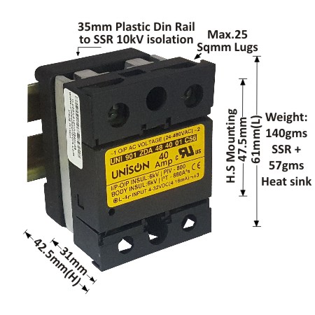 UNI 901 ZDA 48 40 01 C56 + DIN RAIL