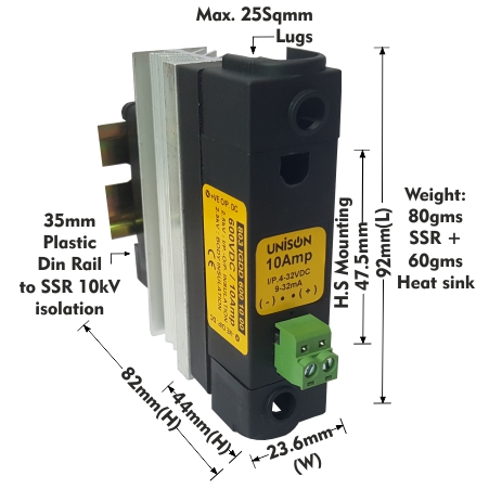 Slim IGBT DC to DC Solid State Relay